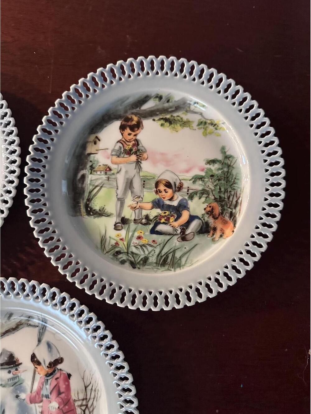 Vintage Bing & Grondahl Seasons Remembered Porcelain Plate Wildflowers of Summer